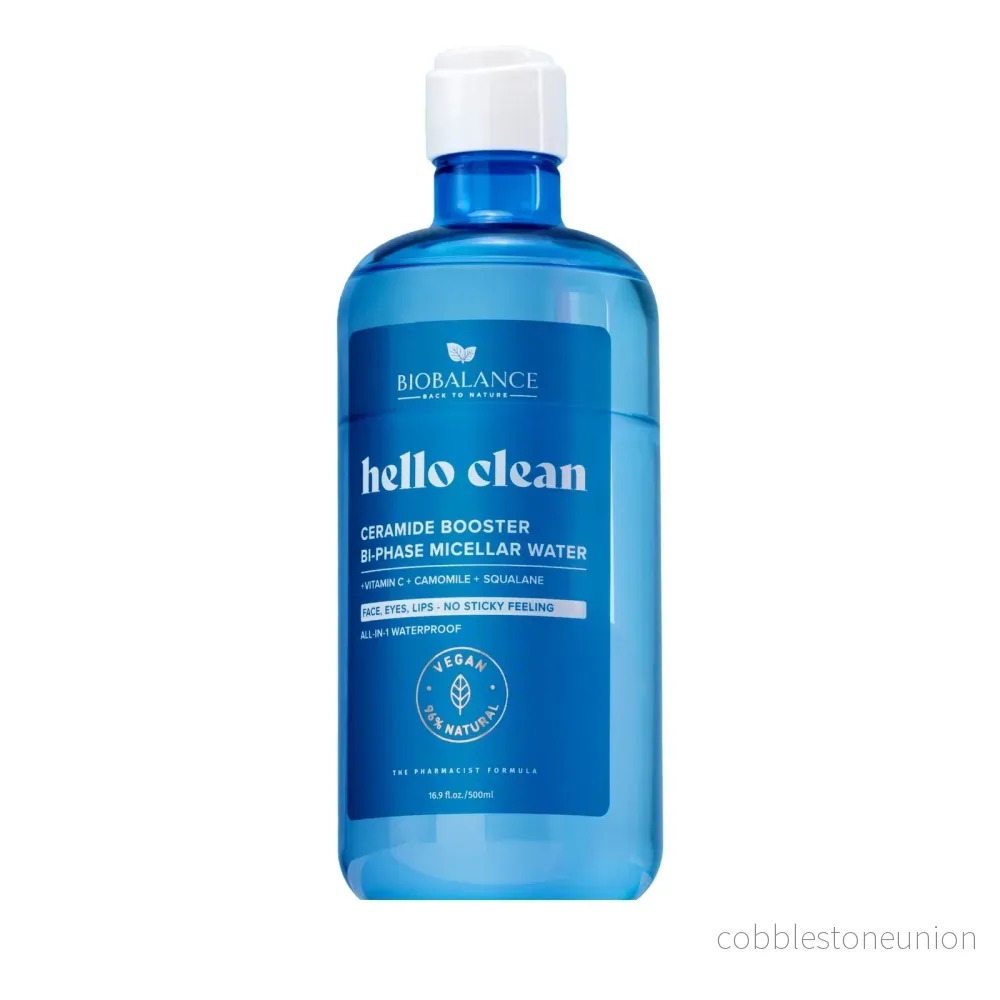 Bio Balance, Ceramide Booster, Cleansing, Hydrating & Soothing, Micellärt vatten, För känslig hud, 500 ml