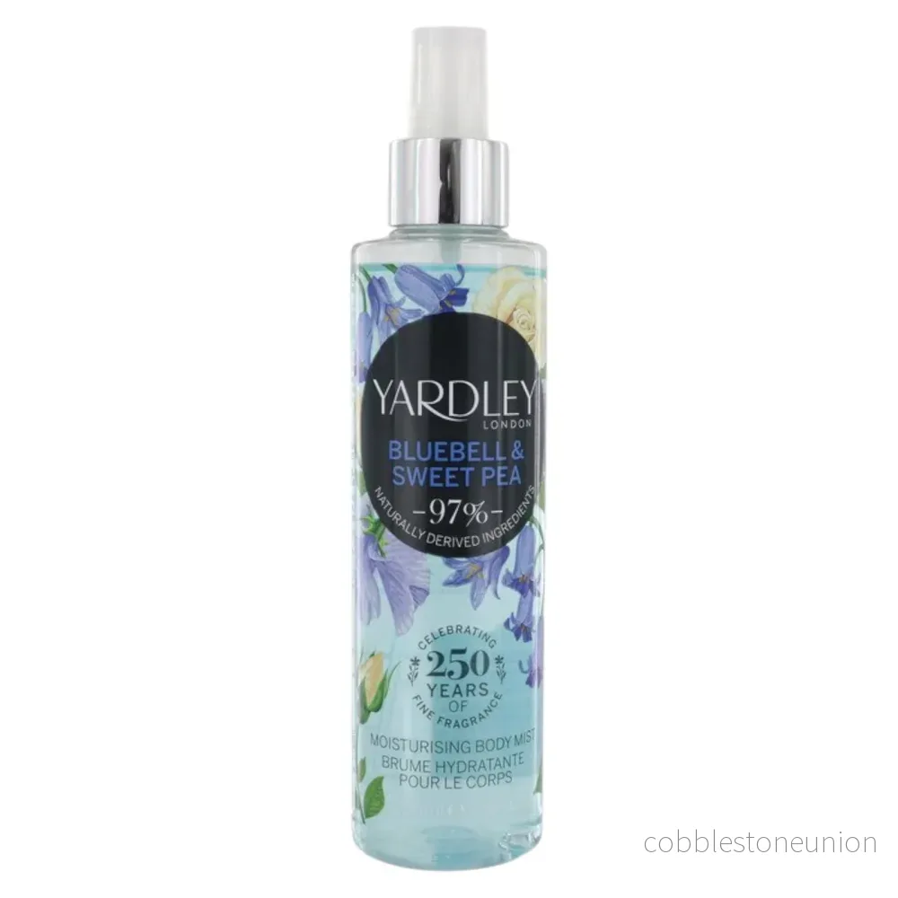 Yardley, Bluebell and Sweetpea, Body mist, för kvinnor, 200 ml