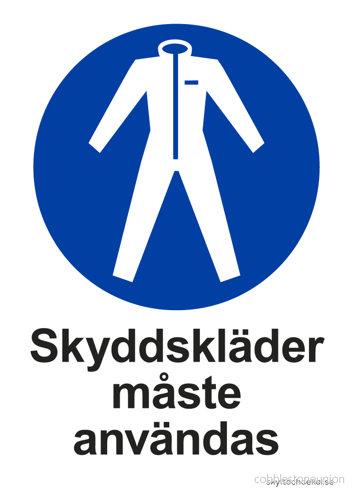 Skyddskläder måste användas