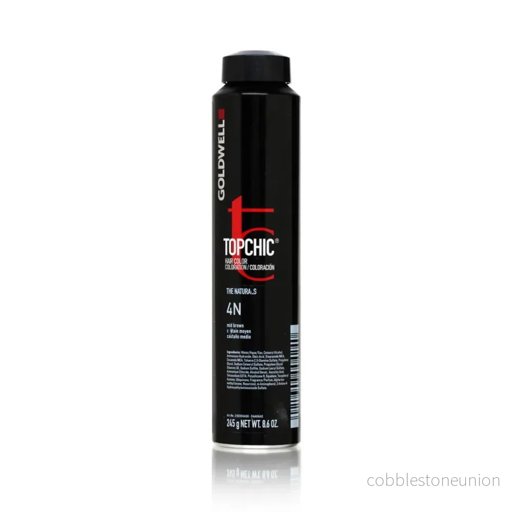 Goldwell, TopChic, Permanent hårfärg, 4N Mellanbrun, 250 ml Goldwell, TopChic, Permanent hårfärg, 4N Mellanbrun, 250 ml