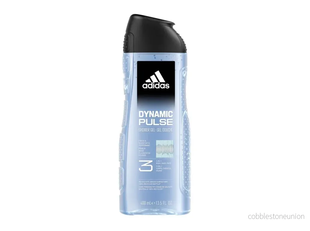 Adidas, Dynamic Pulse, Uppfriskande, Duschgel, Kropp, Ansikte, Hår, Alla hudtyper, 400 ml
