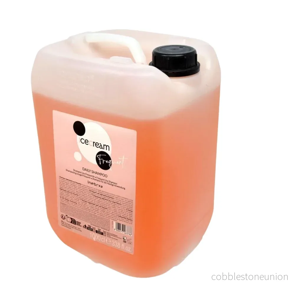 Inebrya, Ice Cream Frequent, Shampoo, Regenerering, Påfyllning, 10000 ml