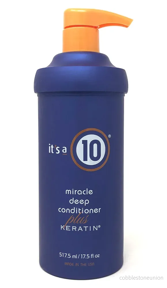 It’s a 10, Miracle Deep Plus Keratin, Hårbalsam, För reparation, 517.5 ml
