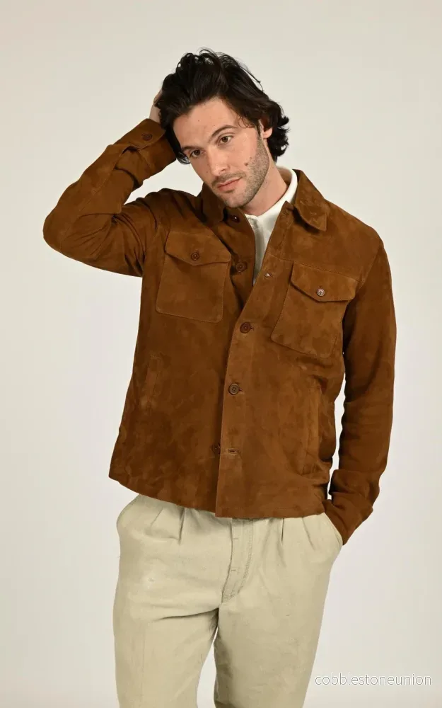 Windham Tobacco Suede Jacket – Men Windham Tobacco Suede Jacket – Men