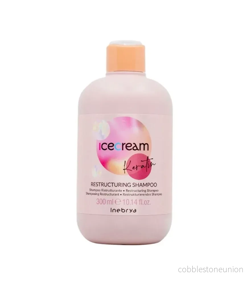 Inebrya, Ice Cream Keratin, Smoothing Shampoo, 300 ml Inebrya, Ice Cream Keratin, Smoothing Shampoo, 300 ml