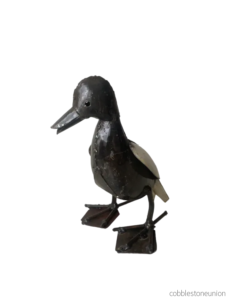 And Brunvit 19 cm – Handgjord Metallskulptur från Zimbabwe And Brunvit 19 cm – Handgjord Metallskulptur från Zimbabwe