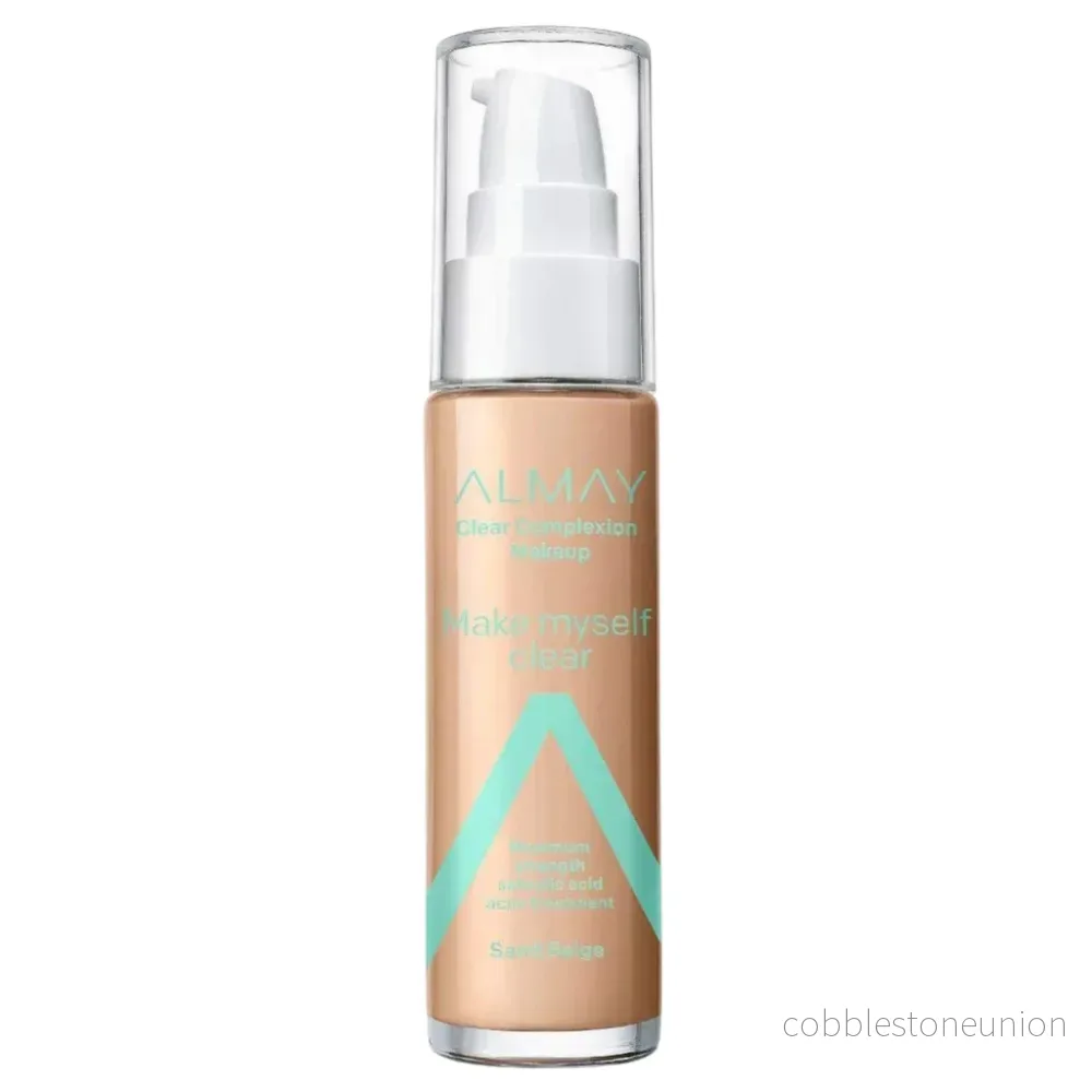 Almay, Clear Complexion, Salicylic Acid, Liquid Makeup, 700, Warm Beige, 30 ml Almay, Clear Complexion, Salicylic Acid, Liquid Makeup, 700, Warm Beige, 30 ml