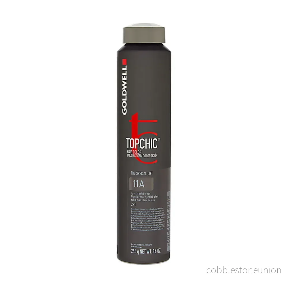 Goldwell, Top Chic, Permanent Hair Color, 11A Special Ash Blonde, 250 ml