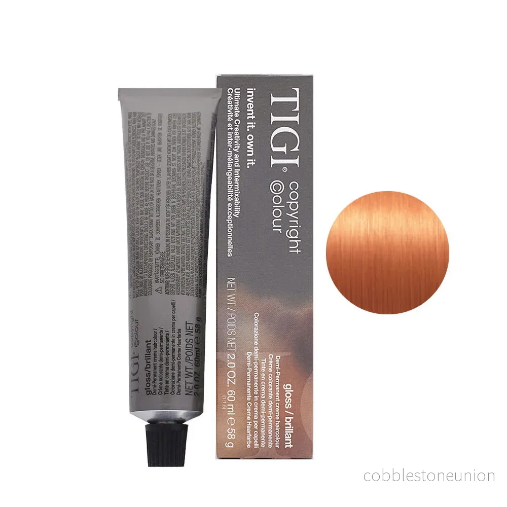 Tigi, Colour Gloss, Semi-permanent hårfärg, 7/44 Mellanblond intensiv koppar, 60 ml Tigi, Colour Gloss, Semi-permanent hårfärg, 7/44 Mellanblond intensiv koppar, 60 ml
