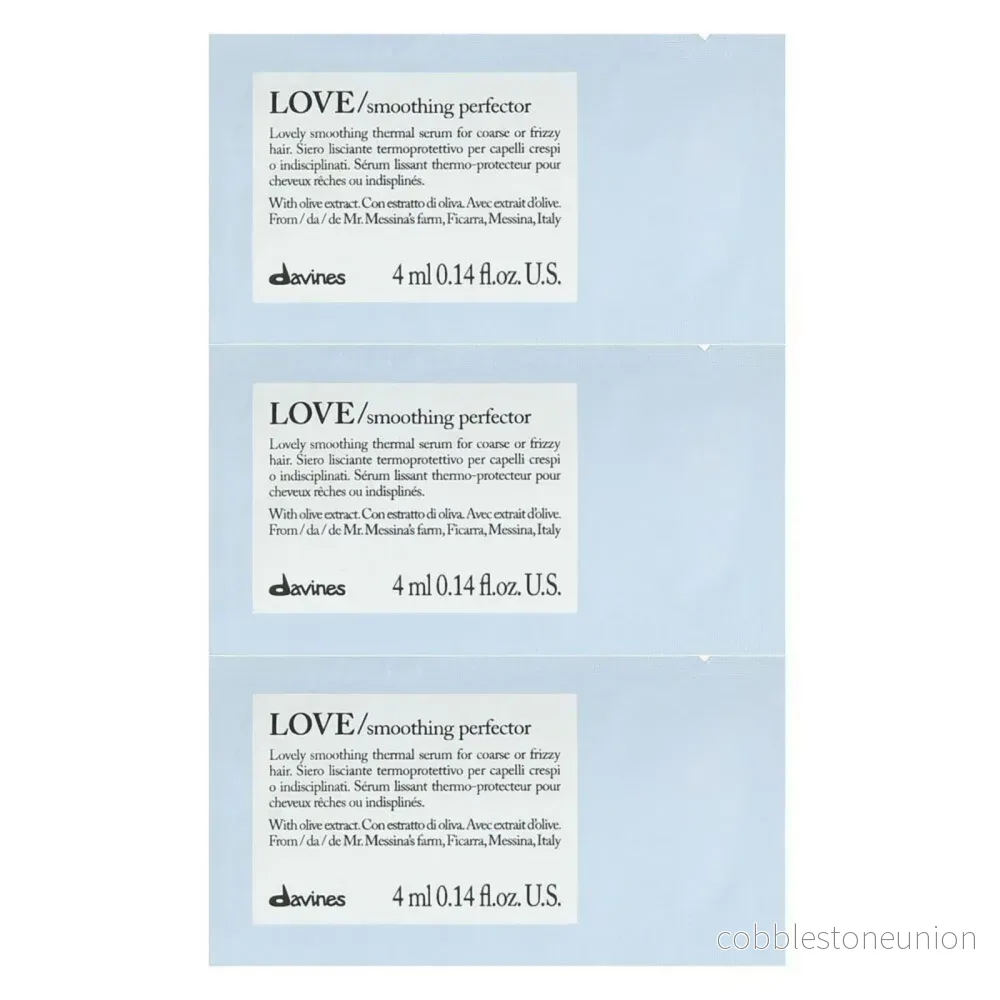 Davines, Love, Leave-in hair cream treatment, 12 count, 4 ml