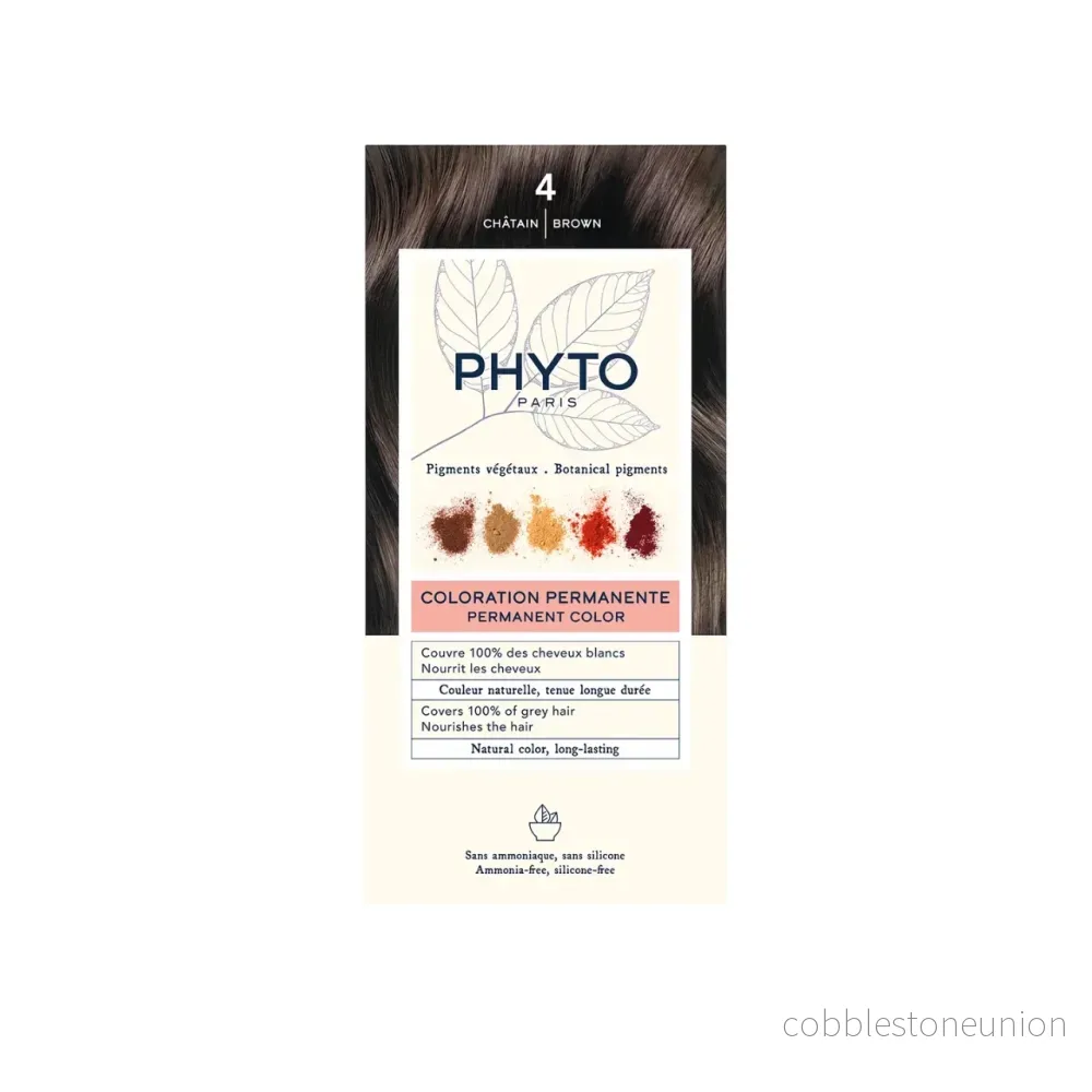 Phyto, Phytocolor, Permanent hair dye, 4 Brown, 50 ml