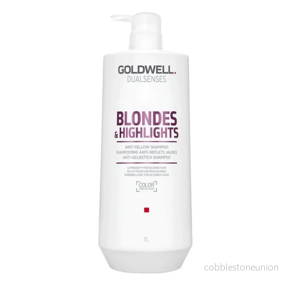 Goldwell, Dualsenses Blondes & Highlights, Post-Color Schampoo, Anti-Yellow, 1000 ml