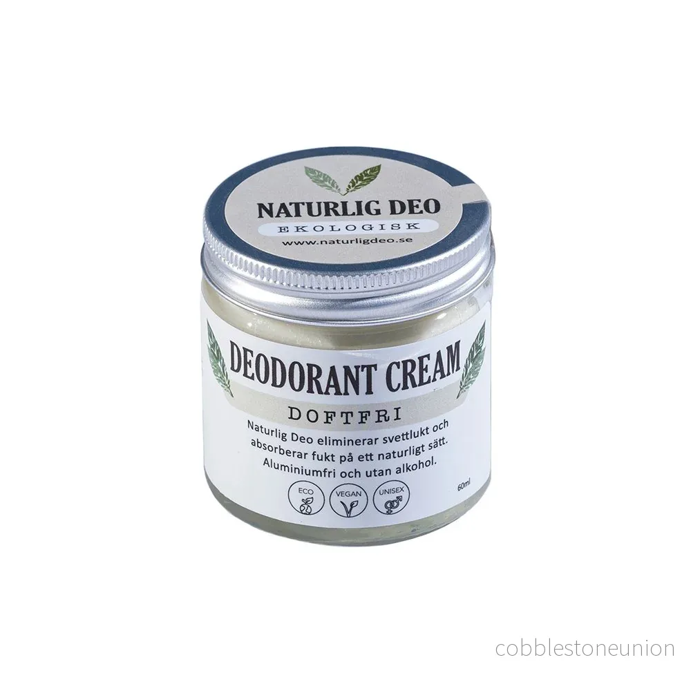Naturlig Deo- Ekologisk deodorant cream Doftfri Naturlig Deo- Ekologisk deodorant cream Doftfri