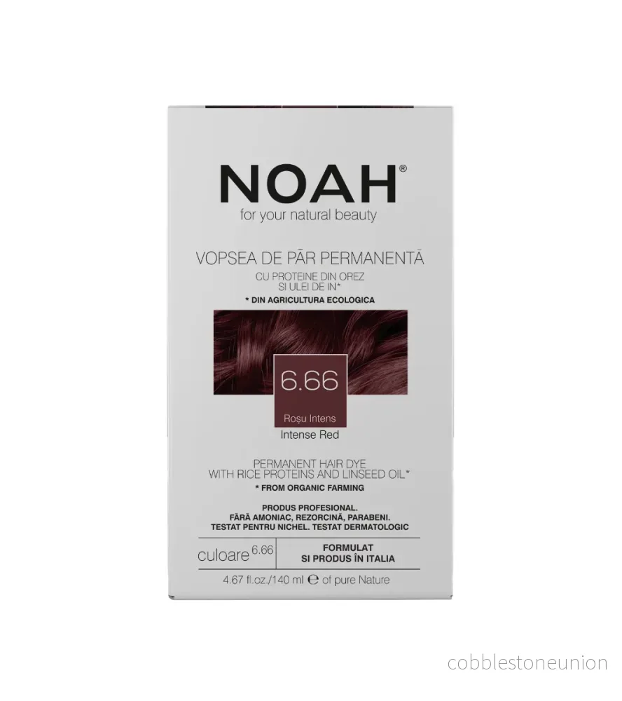 Noah, Permanent Hair Colour, Permanent hårfärg, 6.66 Intense Red, 140 ml Noah, Permanent Hair Colour, Permanent hårfärg, 6.66 Intense Red, 140 ml