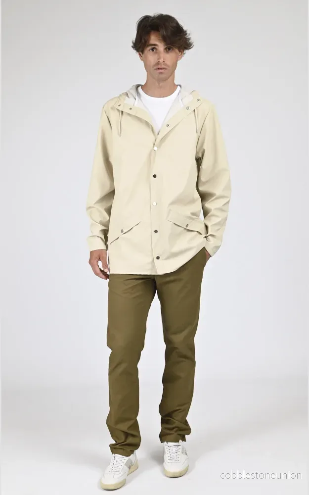12010 Light Beige Waterproof Jacket - Unisex - Bild 2