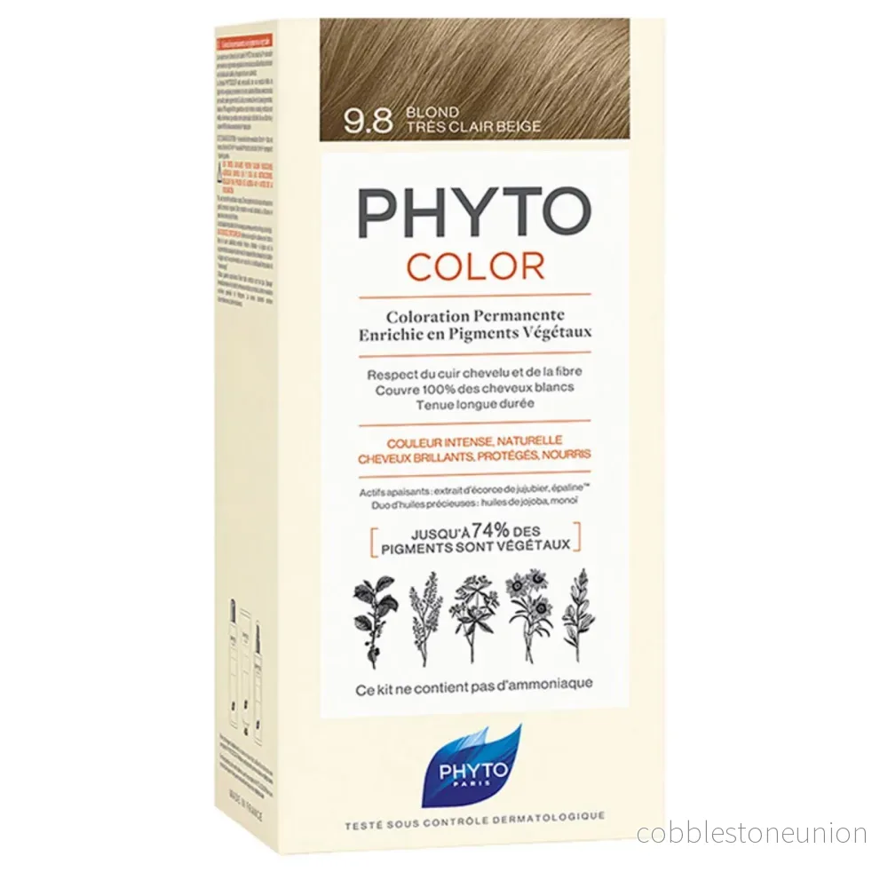 Phyto, Color, Permanent hårfärg, 9.8, 50 ml