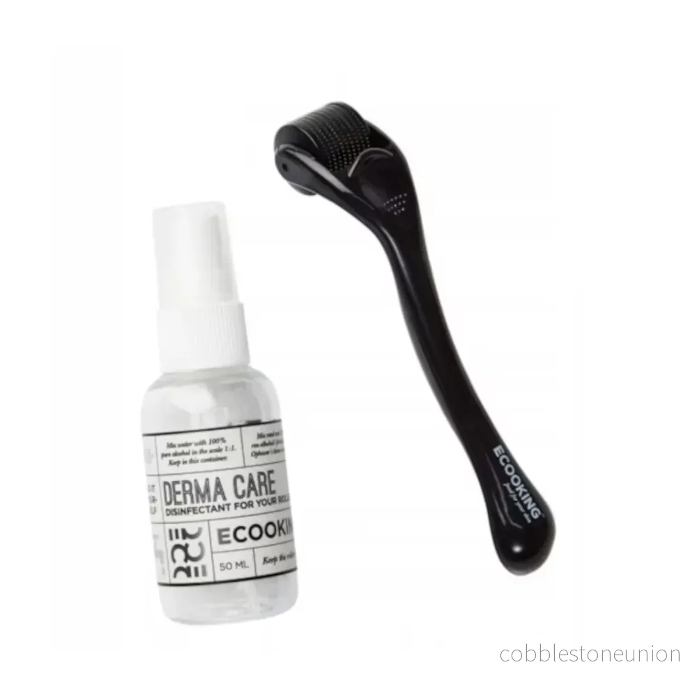 Ecooking, Derma Roller, Svart, Elasticitet och fasthet, Ansiktsmassageroller