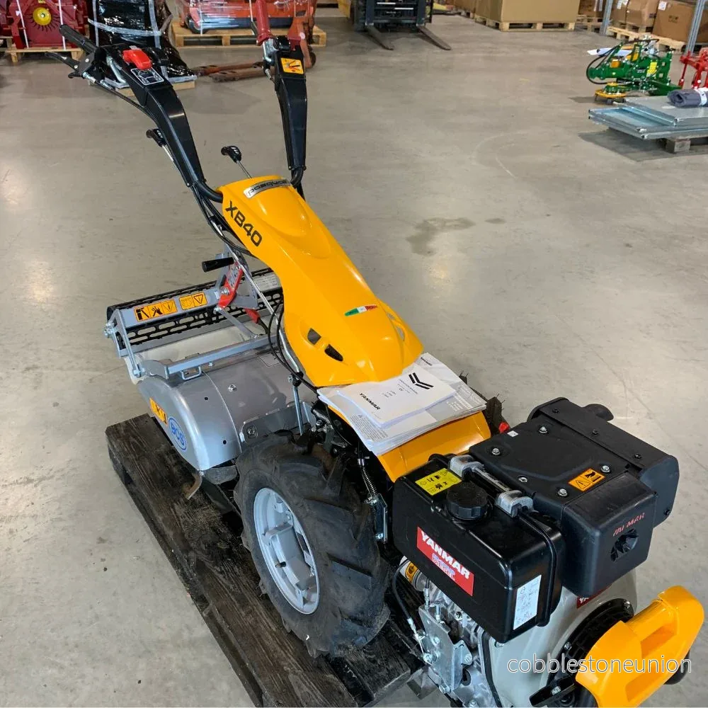 Tvåhjulstraktor Ferrari 340 Powersafe Yanmar L100 Diesel med jordfräs aggregat 66 cm & gallervält - Bild 2