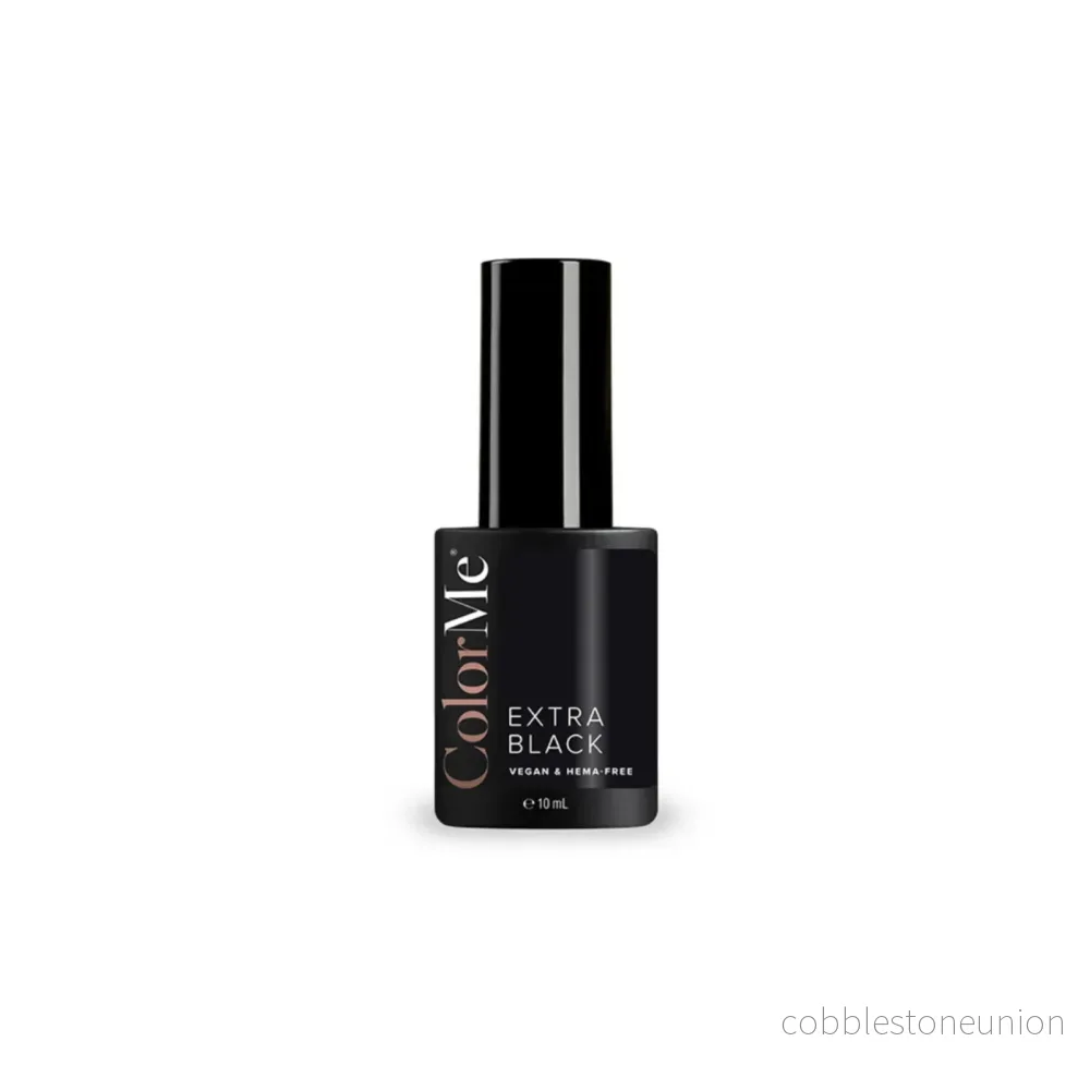 ColorMe Cosmetics, Extra Black, Gel, Semi-permanent nagellack, 10 ml