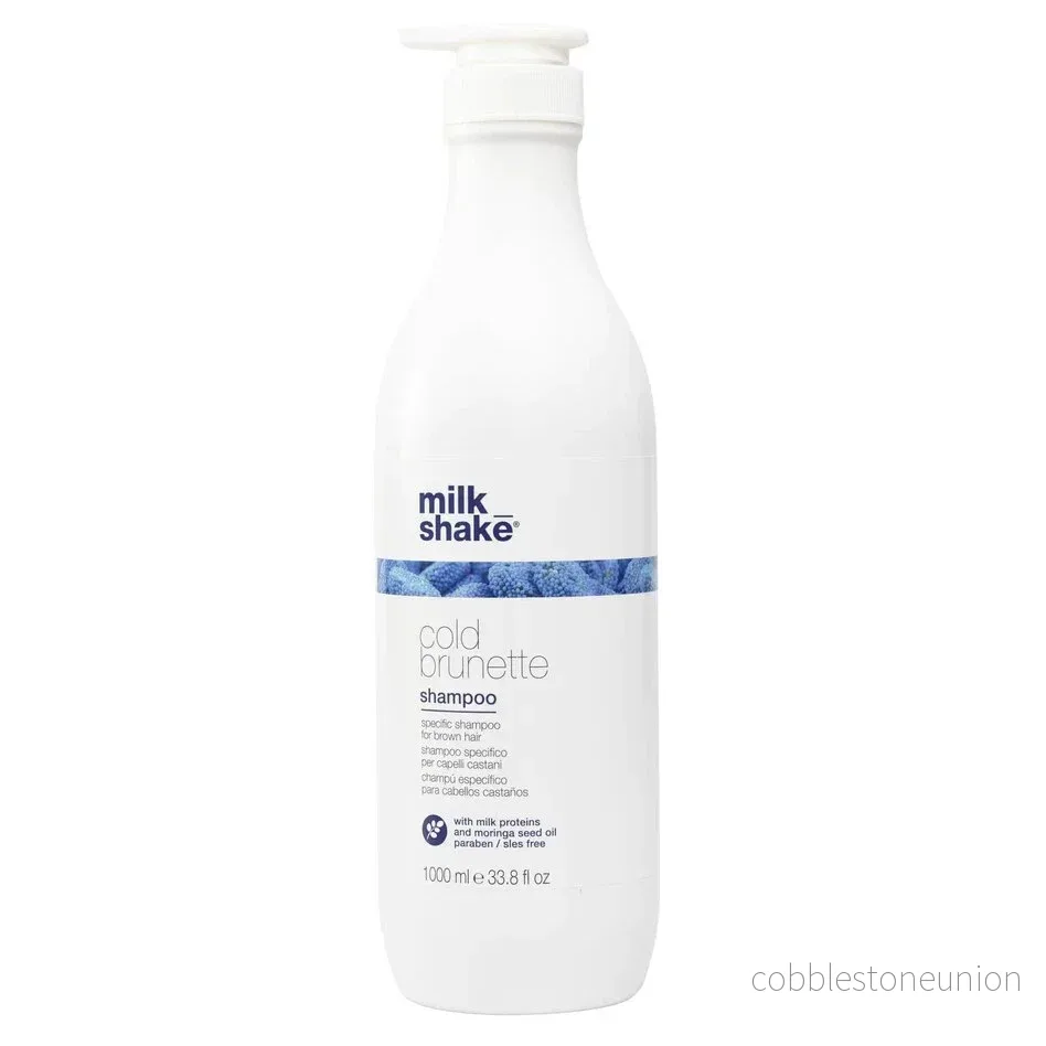 Milk Shake, Cold Brunette, Moringaolja, Hårschampo, Tar bort varma toner – röd/orange, 1000 ml