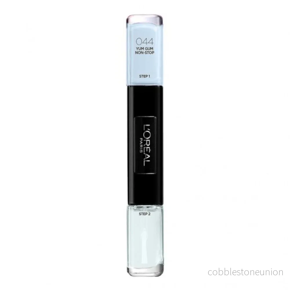 L’Oreal Paris, Infallible, Nagellack 2-i-1, 44, Yum Gum Non-Stop, 2 x, 5 ml L’Oreal Paris, Infallible, Nagellack 2-i-1, 44, Yum Gum Non-Stop, 2 x, 5 ml