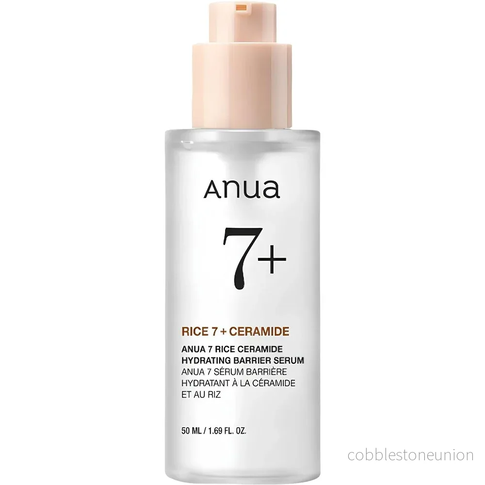 Anua, Rice 7+, Ceramid, Fuktgivande, Serum, För ansiktet, 50 ml