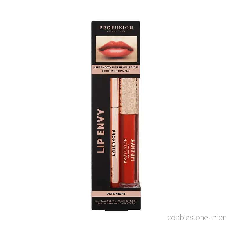 Set Profusion Cosmetics: Lip Envy Date Night, Lip Gloss, 3.5 ml + Lip Envy Date Night, Lip Liner, 0.3 g Set Profusion Cosmetics: Lip Envy Date Night, Lip Gloss, 3.5 ml + Lip Envy Date Night, Lip Liner, 0.3 g