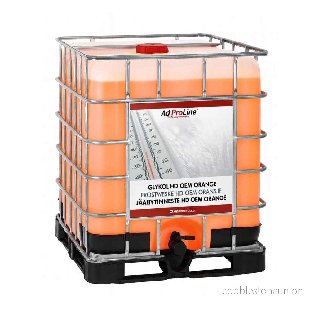 Glykol HD OEM Orange 1000 Liter IBC – Fri Frakt