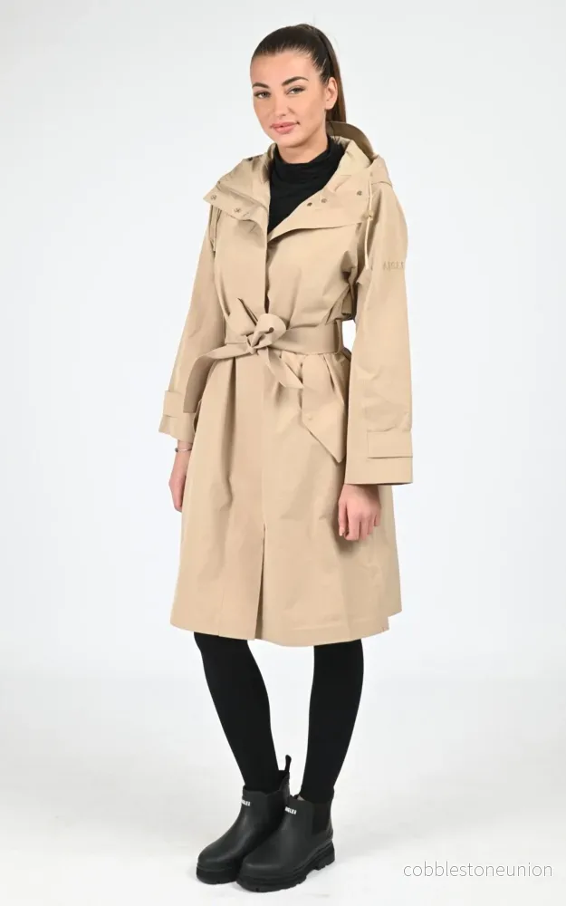 Beige Waterproof Trench Coat – Women Beige Waterproof Trench Coat – Women