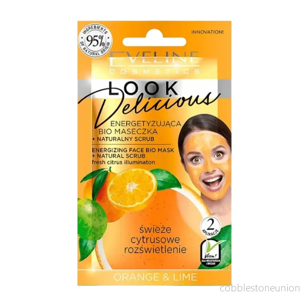 Eveline Cosmetics, Look Delicious, uppljusande, skrubbmask, veckovis, för ansiktet, 10 ml Eveline Cosmetics, Look Delicious, uppljusande, skrubbmask, veckovis, för ansiktet, 10 ml