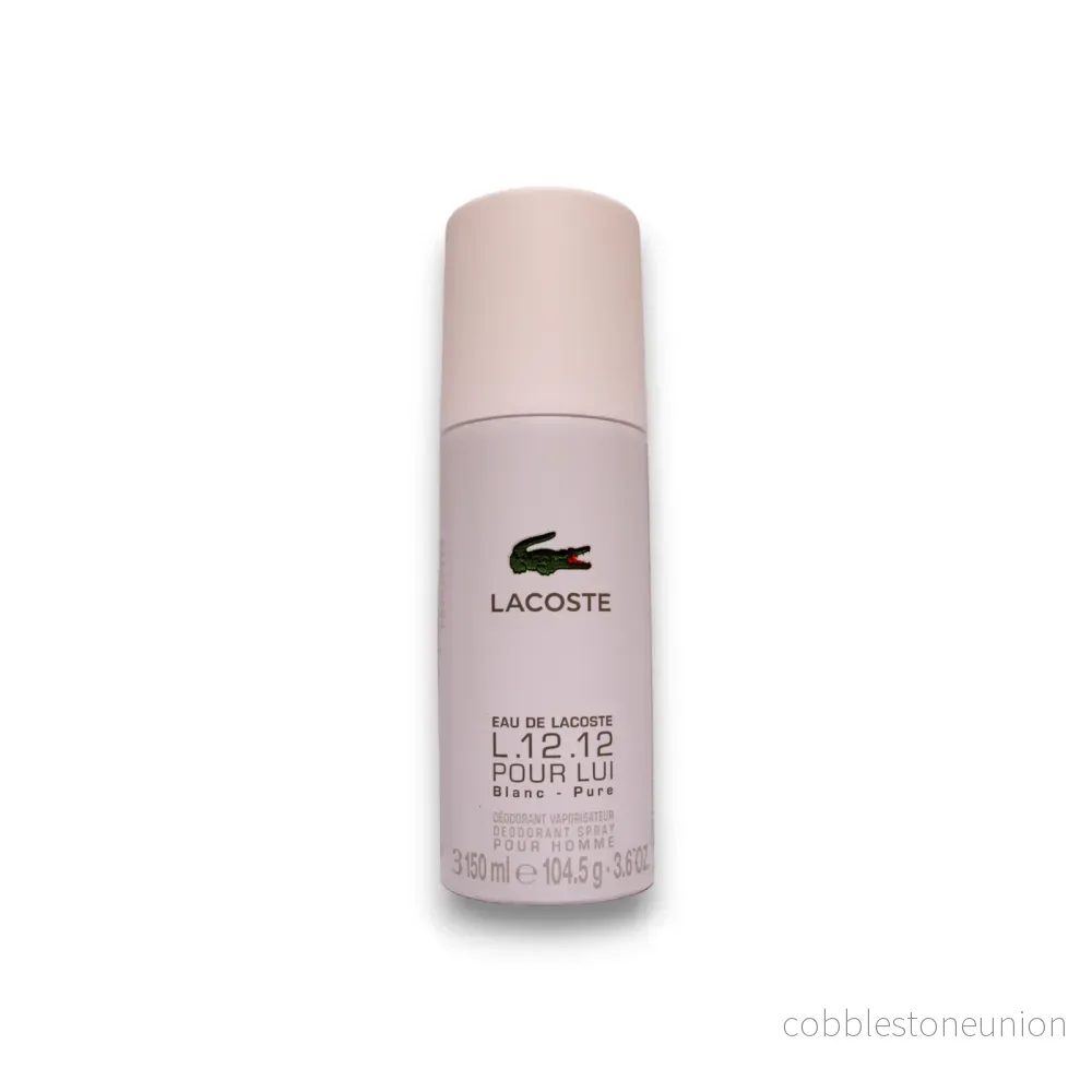 Lacoste, Eau de Lacoste L.12.12 Blanc, Deodorantspray, För män, 150 ml
