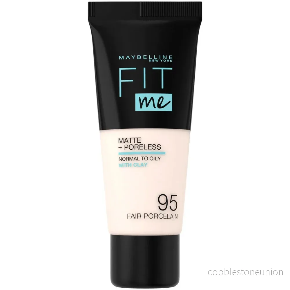 Maybelline, Fit Me Matte + Poreless, Flytande foundation, 95, Fair Porcelain, 30 ml