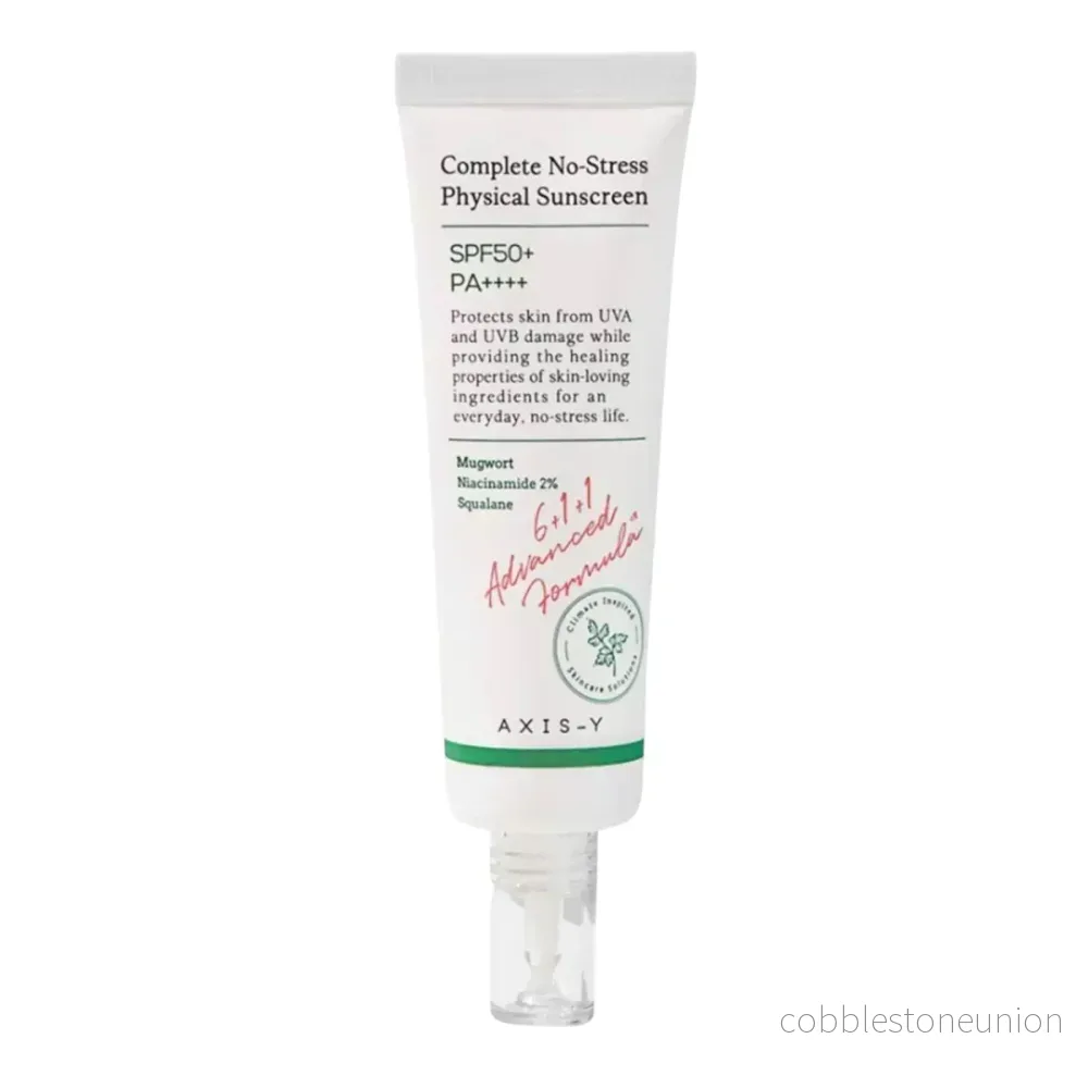 Axis-Y, Complete No-Stress, Solskydd, Solkräm, För ansiktet, SPF 50+, 50 ml