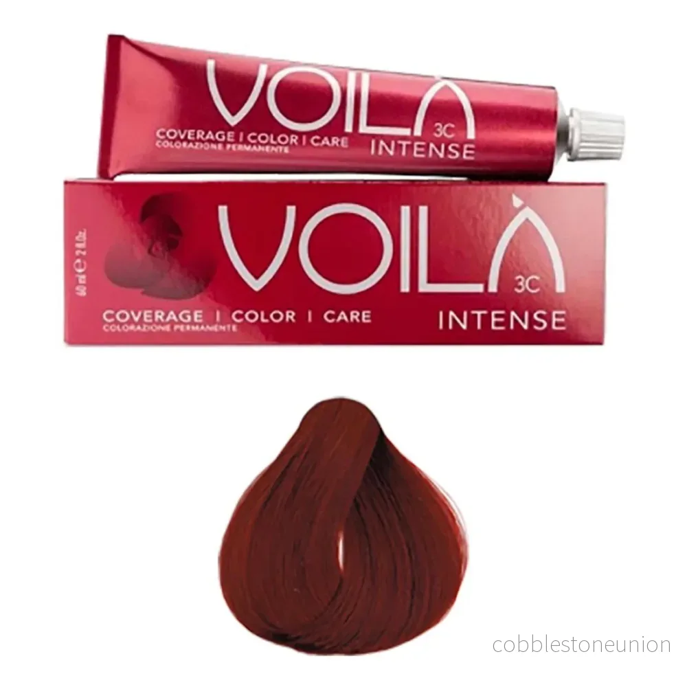 Intercosmo, Voila 3C Intense, Permanent Hair Colour, 7.66 Fire Red, 60 ml - Bild 3