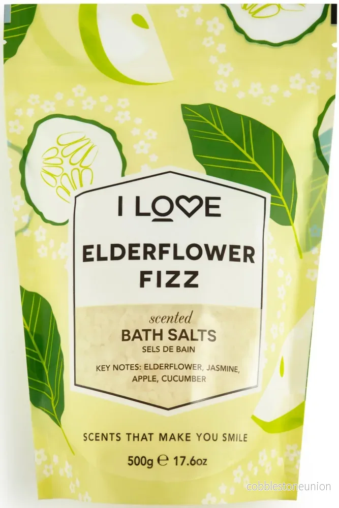 I Love, Signature Collection, Fläder Fizz, Badsalt, 500 g I Love, Signature Collection, Fläder Fizz, Badsalt, 500 g
