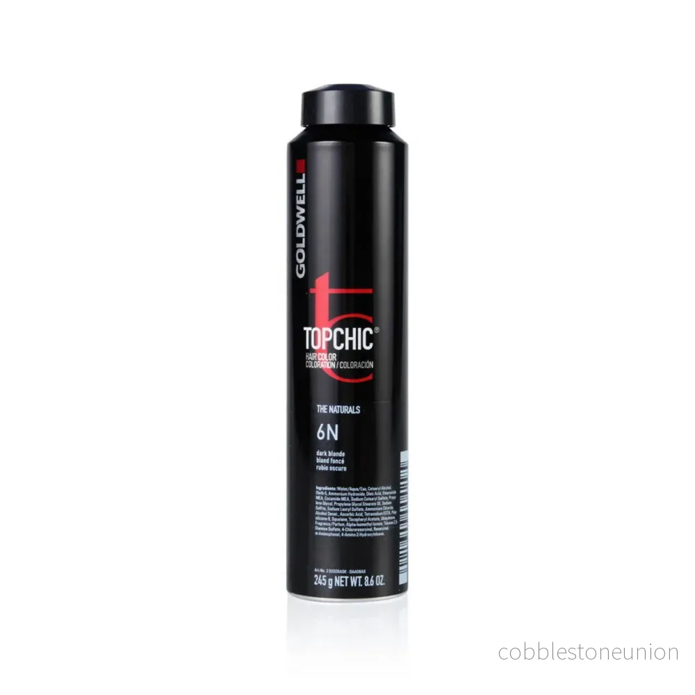 Goldwell, TopChic, Permanent Hair Color, 6N Dark Blonde, 250 ml