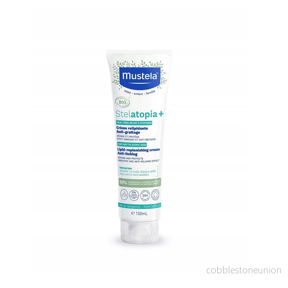 Mustela, Stelatopia+, Solros, Lipidåterställande, Kräm, 150 ml Mustela, Stelatopia+, Solros, Lipidåterställande, Kräm, 150 ml