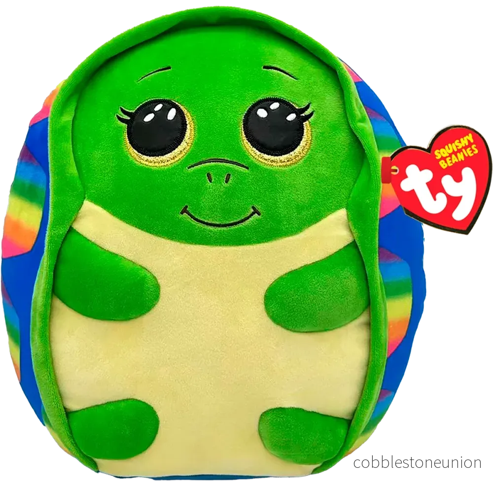 TY Squishy Beanies Shrugs Rainbow Turtle 35 Cm TY Squishy Beanies Shrugs Rainbow Turtle 35 Cm