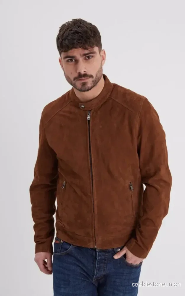 Delf Brown Suede Jacket – Men Delf Brown Suede Jacket – Men