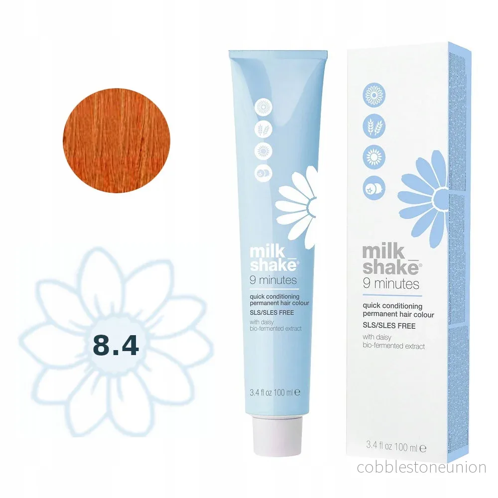 Milk Shake, 9 Minutes, Permanent hårfärg, 8.4/8C, 100 ml - Bild 3