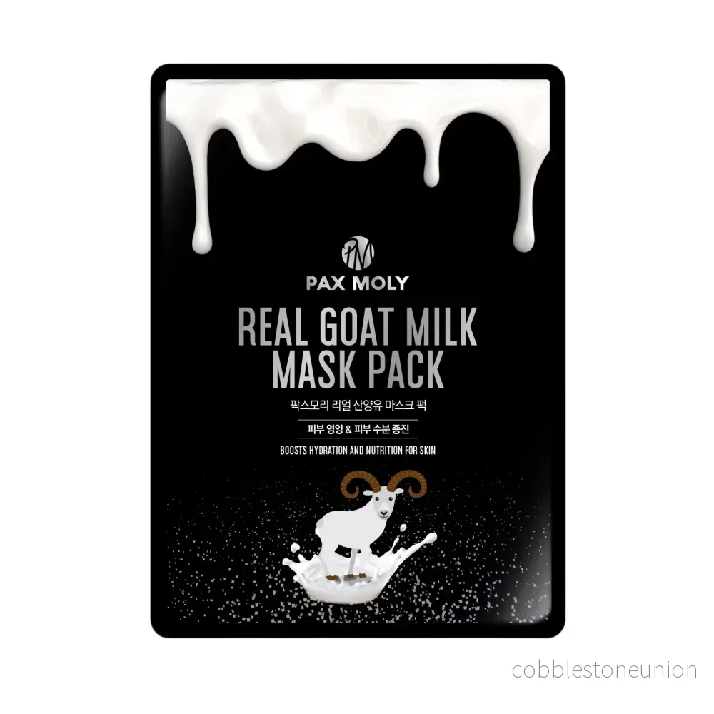 PaxMoly, Real Goat Milk, Återfuktande och näringsgivande, Ansiktsmask, Ansikte, Dag & Natt, 25 ml