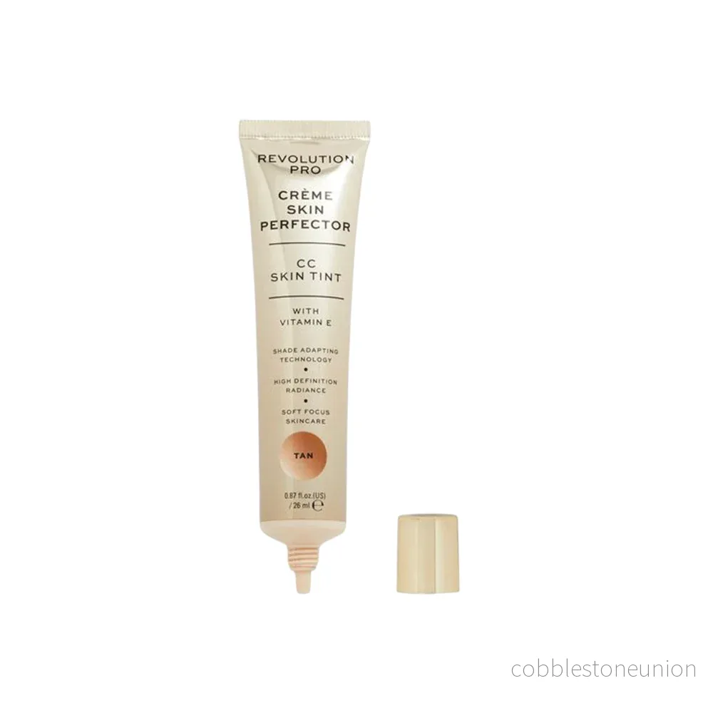 Revolution Pro, Perfecting Skin Tint, Vitamin E, Naturlig glans, CC-kräm, Solbränna, 26 ml