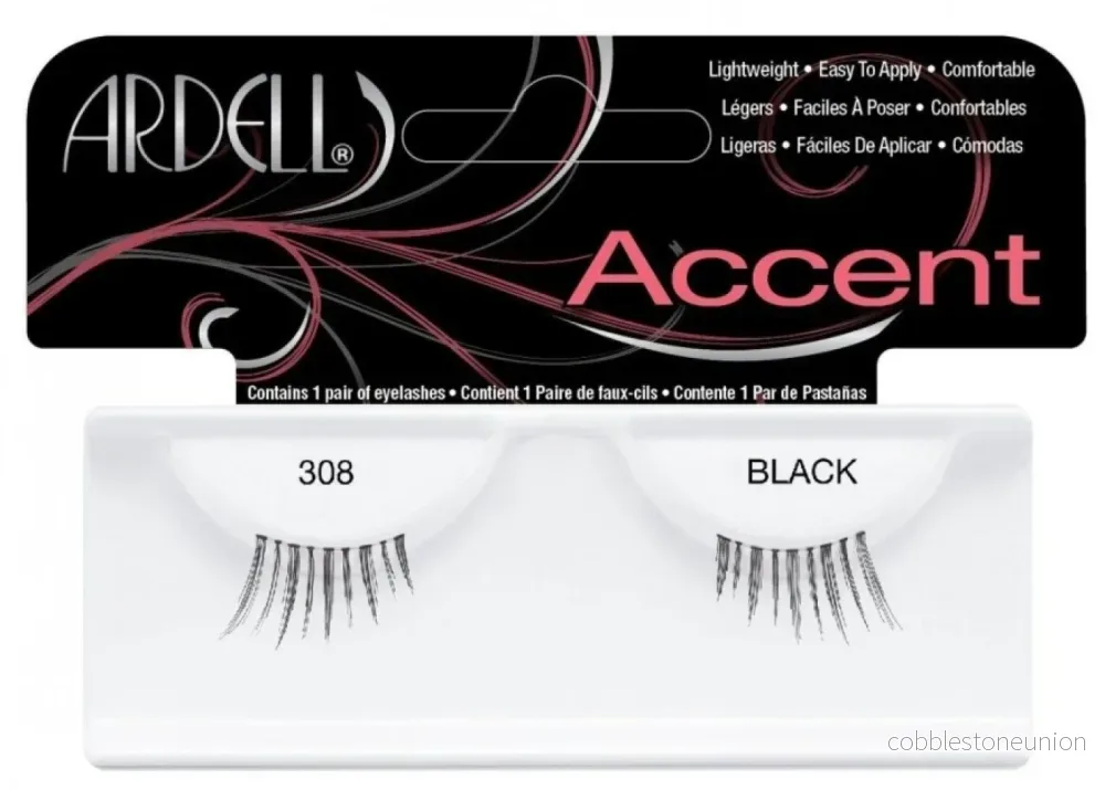 Ardell, Accent, Lashes, 308, Black Ardell, Accent, Lashes, 308, Black