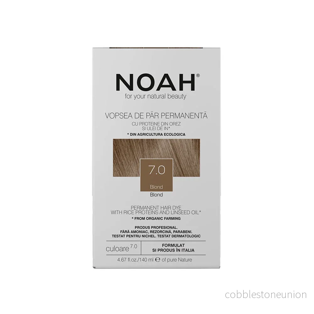 Noah, Permanent Hair Colour, Permanent Hair Dye, 7.0 Blond, 140 ml