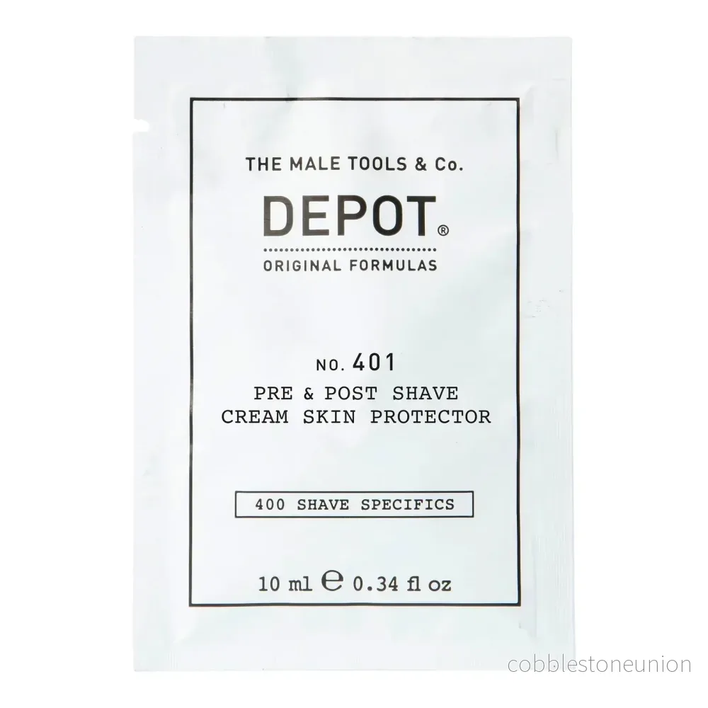 Depot, 400 Shave Specifics No. 401, Soothing, Pre & Post Shave Cream, 10 ml