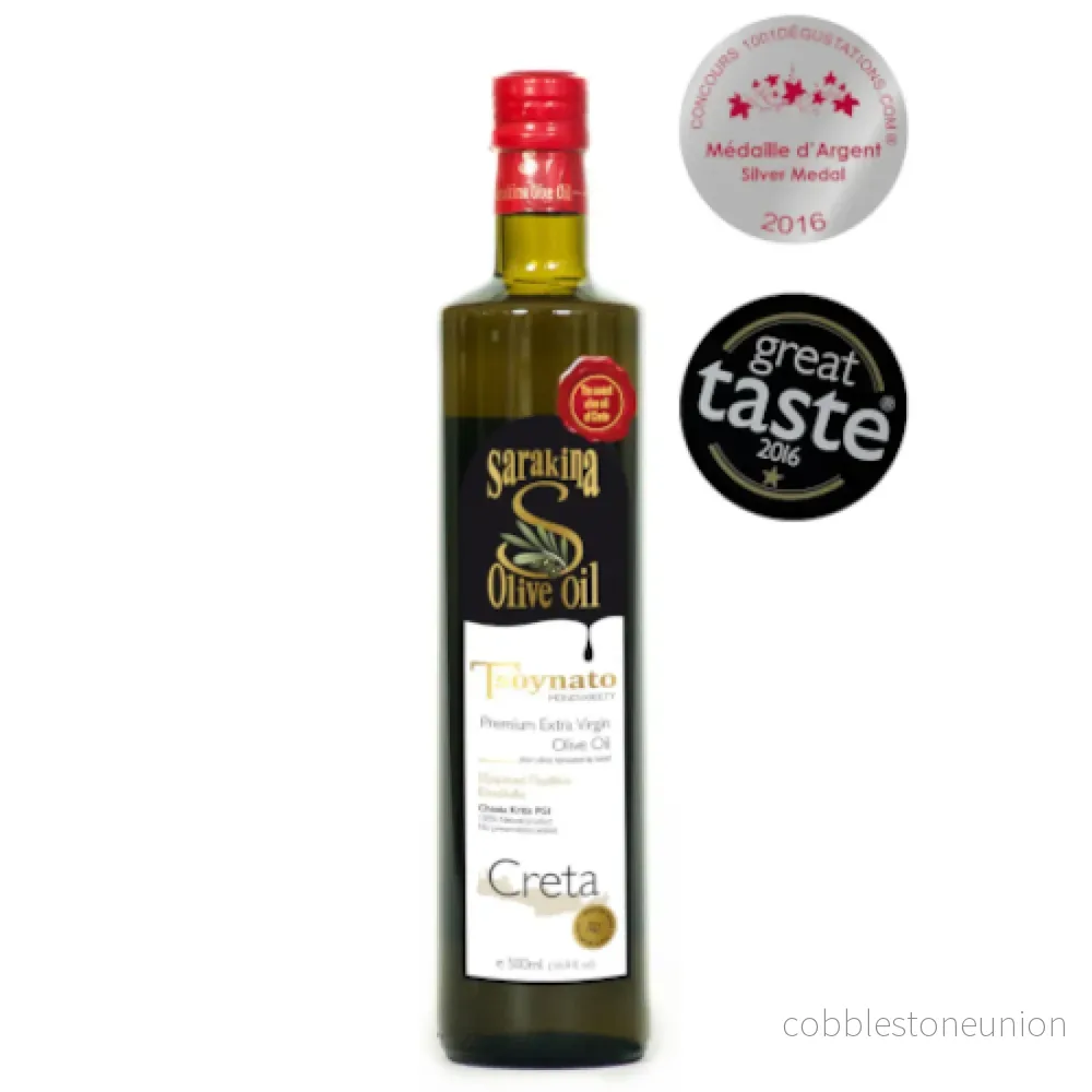 Extra Virgin Olivolja ”Τsounato” 500ml Sarakina Olive Oil Extra Virgin Olivolja ”Τsounato” 500ml Sarakina Olive Oil