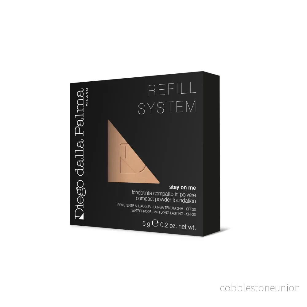 Diego Dalla Palma, Stay On Me, Long-lasting, Compact foundation, 54, Biscuit, SPF 20, Refill, 6 g