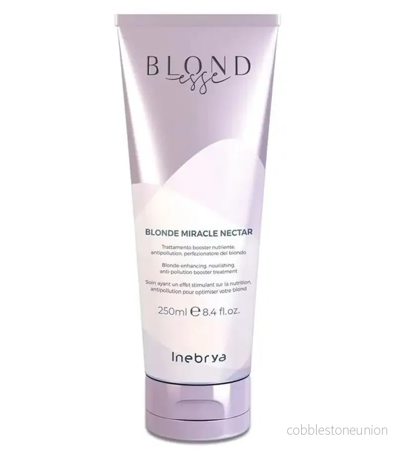 Inebrya, Blonde Miracle Nectar, Hårbehandlingskrämmask, Färgförstärkning, 250 ml