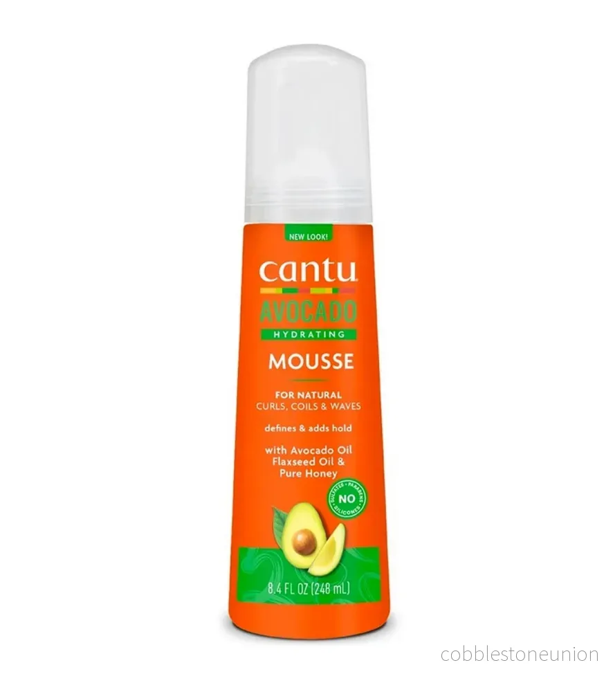 Cantu, Avocado, Avokadoolja, Hårstylingsmousse, Definition och kontroll, Lätt stadga, 248 ml
