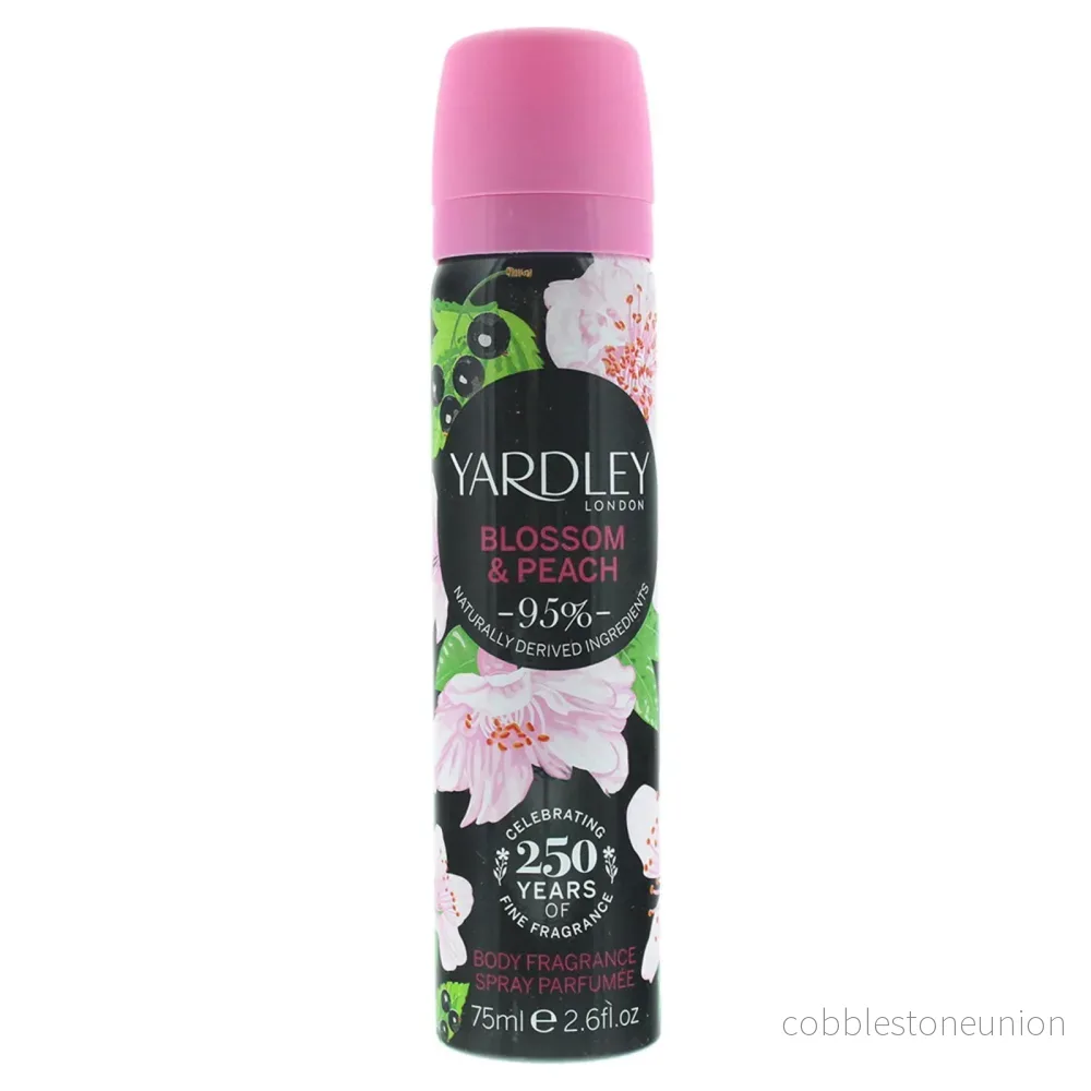 Yardley, Blossom and Peach, Body Mist, För kvinnor, 75 ml Yardley, Blossom and Peach, Body Mist, För kvinnor, 75 ml
